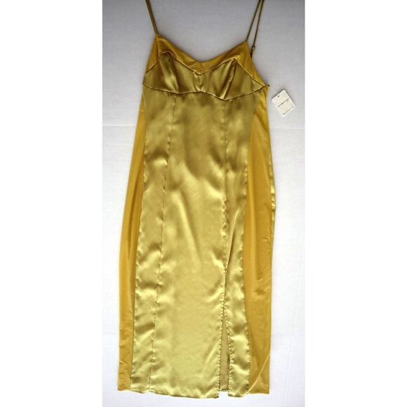 Intimately Free People OB1584646 Women's Sz XS Yellow City Cool Slip Dress - Picture 1 of 9